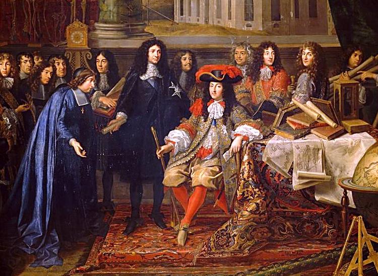unknow artist Colbert Presenting the Members of the Royal Academy of Sciences to Louis XIV in 1667